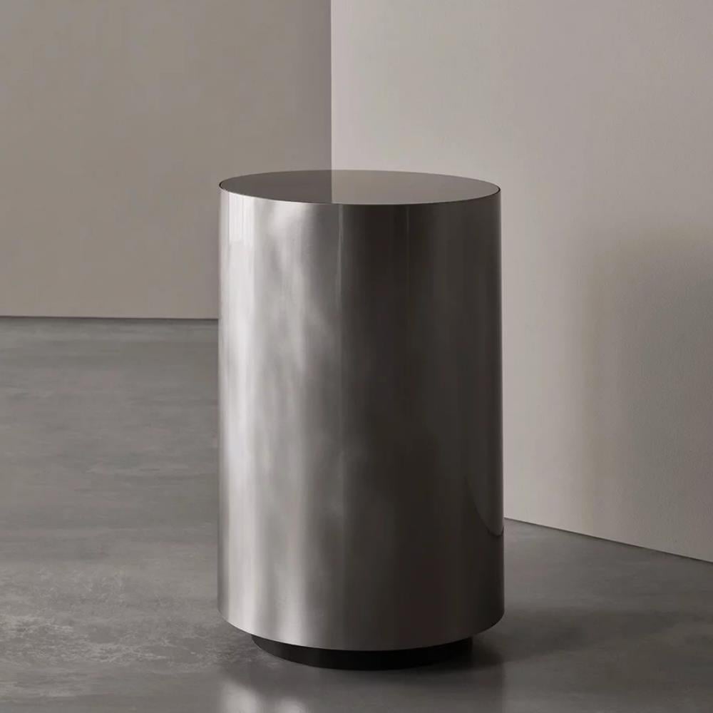 Belt 35R Yan Sehpa-Top Back-Painted Glass Chocolate-Base Steel (BLTB35R)