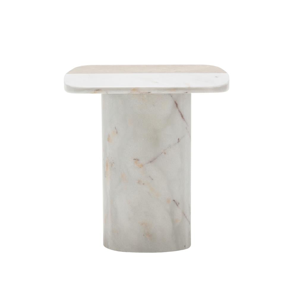 Biscotto Yüksek Yan Sehpa - Mermer Bej