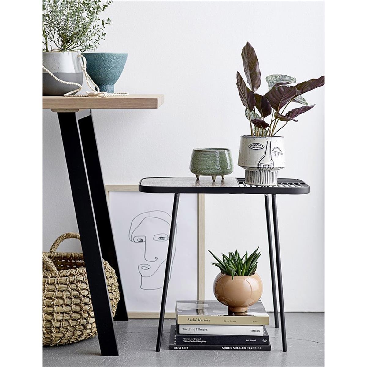 Bloomingville Seramik Gri Saksı