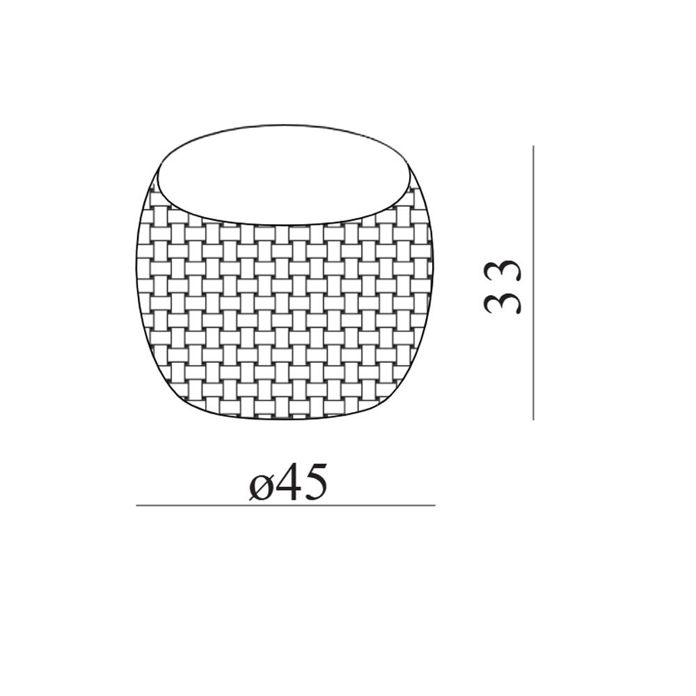 Bongo TB1 Kuoıo Alçak Yan Sehpa-Saddle Leather Natural