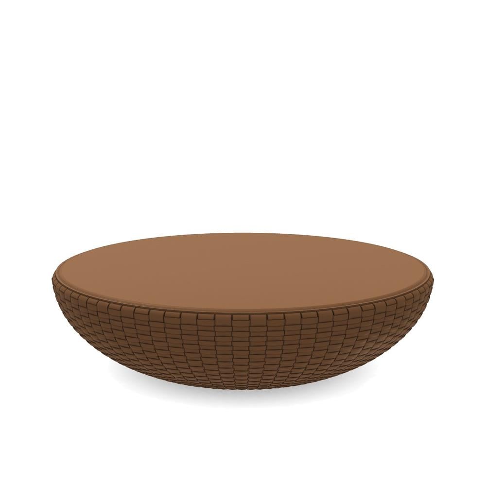 Bongo TB5 Kuoıo Alçak Yan Sehpa-Base Saddle Leather-Top Natural