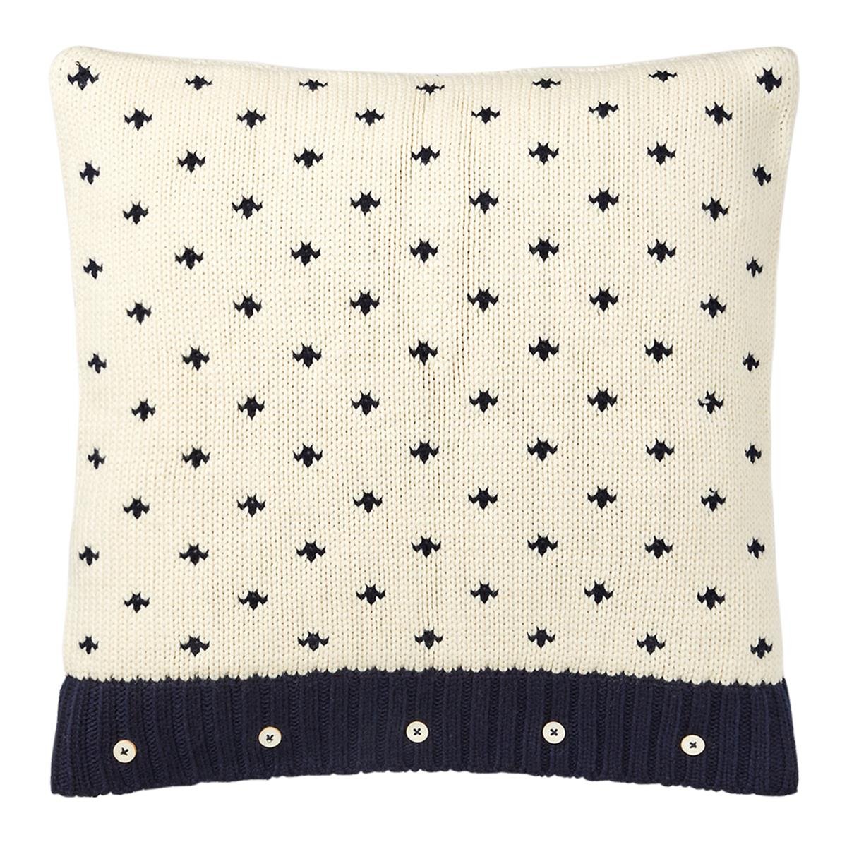 Bryenden Knit Yastık-Cream and Navy