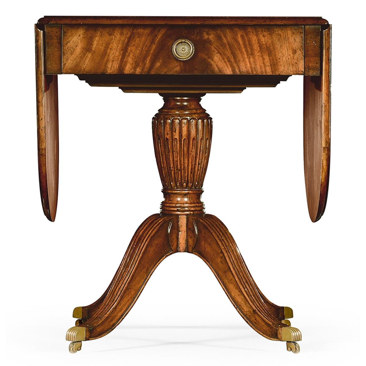 Buckingham Masa-Katlanır Tablalı-Finish-Mah-02-1 (Medium Antique Mahogany)