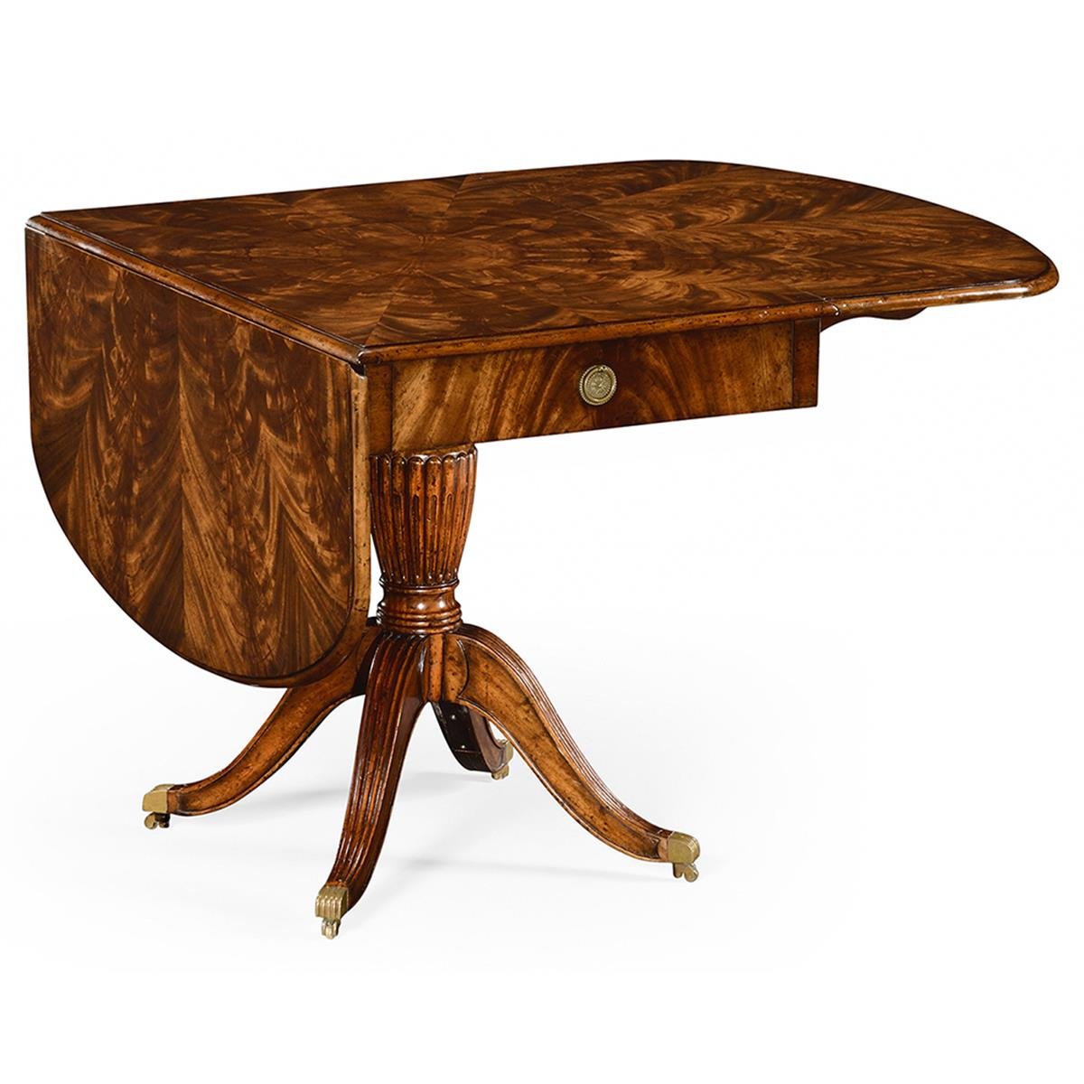 Buckingham Masa-Katlanır Tablalı-Finish-Mah-02-1 (Medium Antique Mahogany)