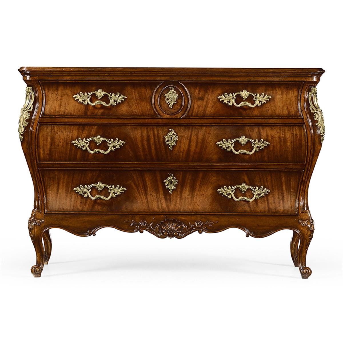 Buckingham Şifonyer-Finish-Mah-02-1 (Medium Antique Mahogany)-Louis XV