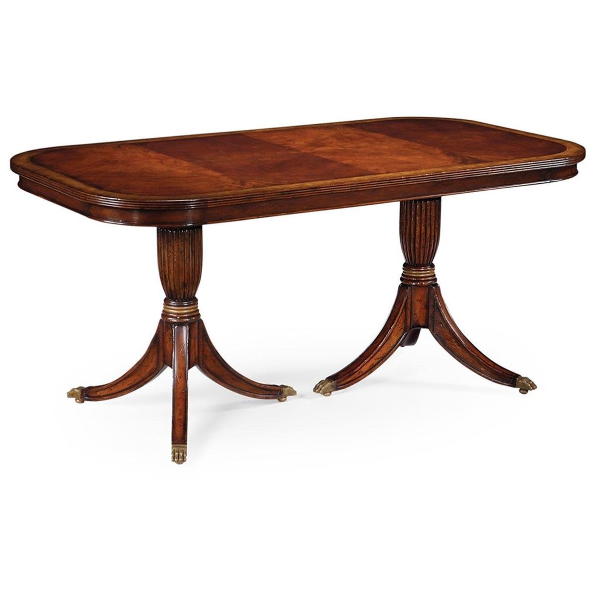 Buckingham Yemek Masası-Regency Style - Sabit - Finish-Mah-02-1 (Medium Antique Mahogany)