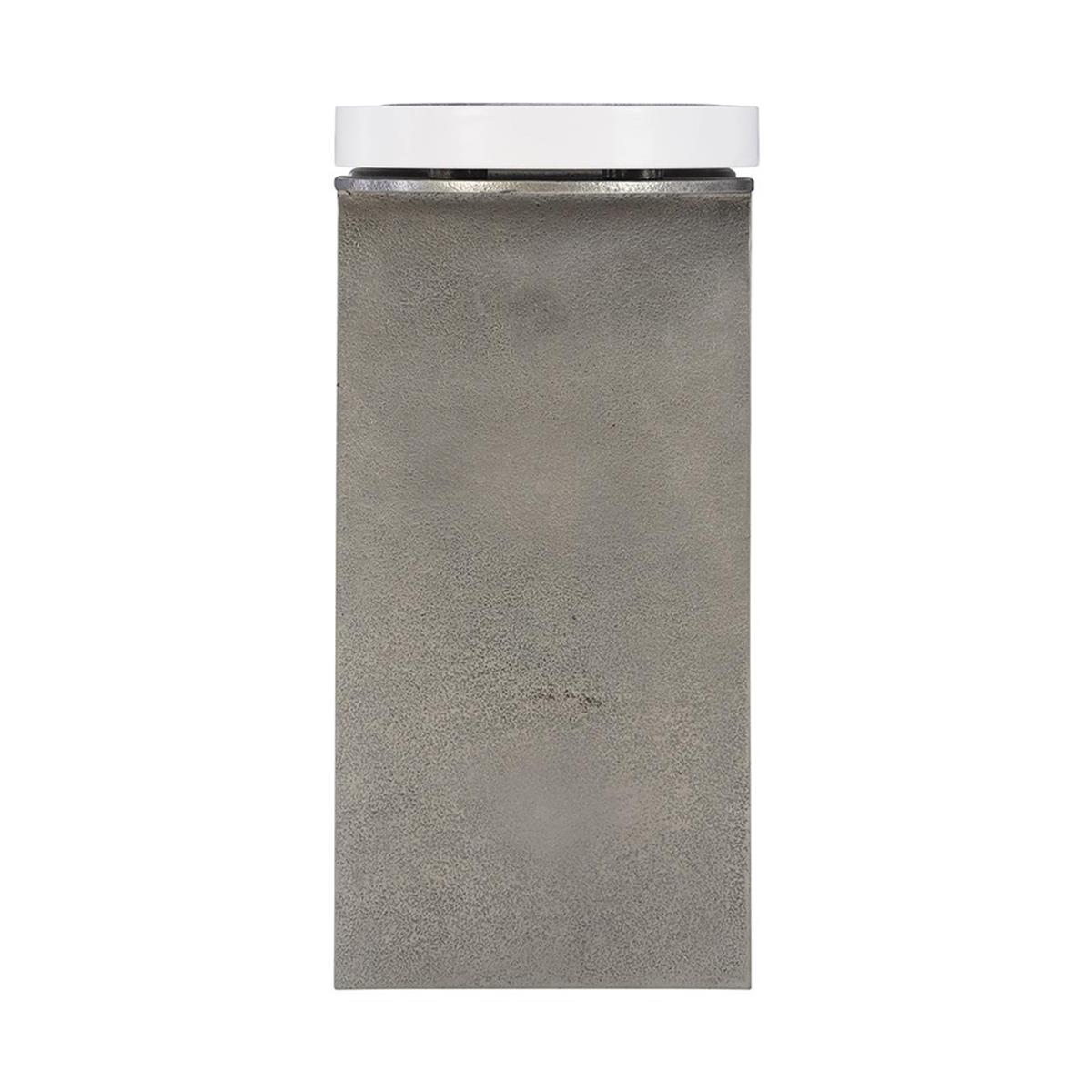 Catalina Konsol-Top White Plaster-Ayak Alu Graphite