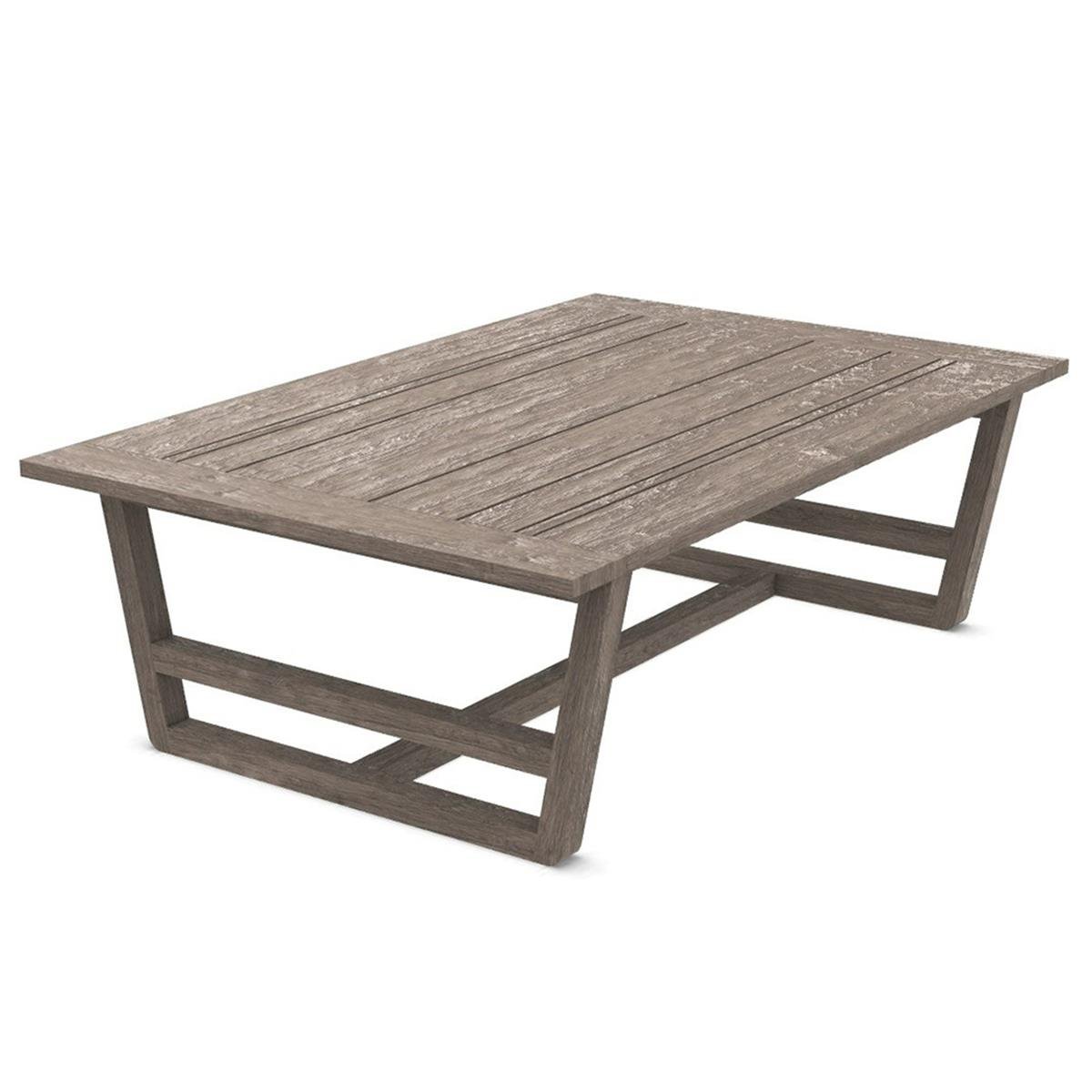 Costes XL Orta Sehpa (120)-Pickled Teak