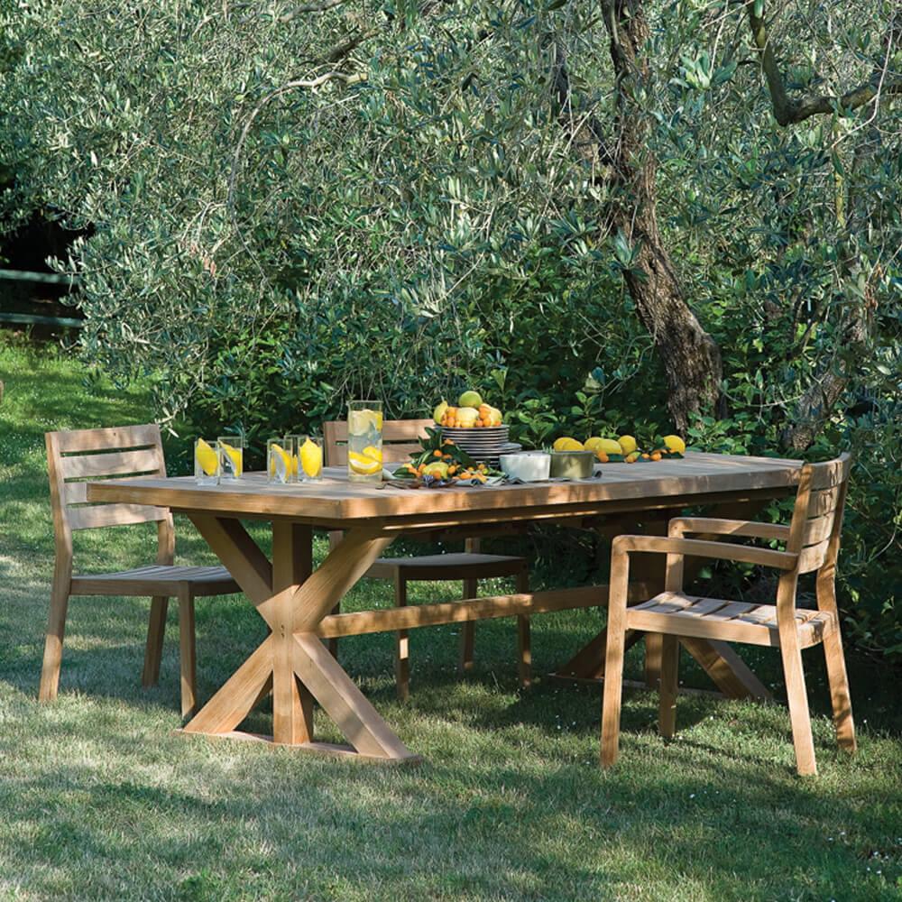 Cronos Yemek Masası (220-260-300)-Teak