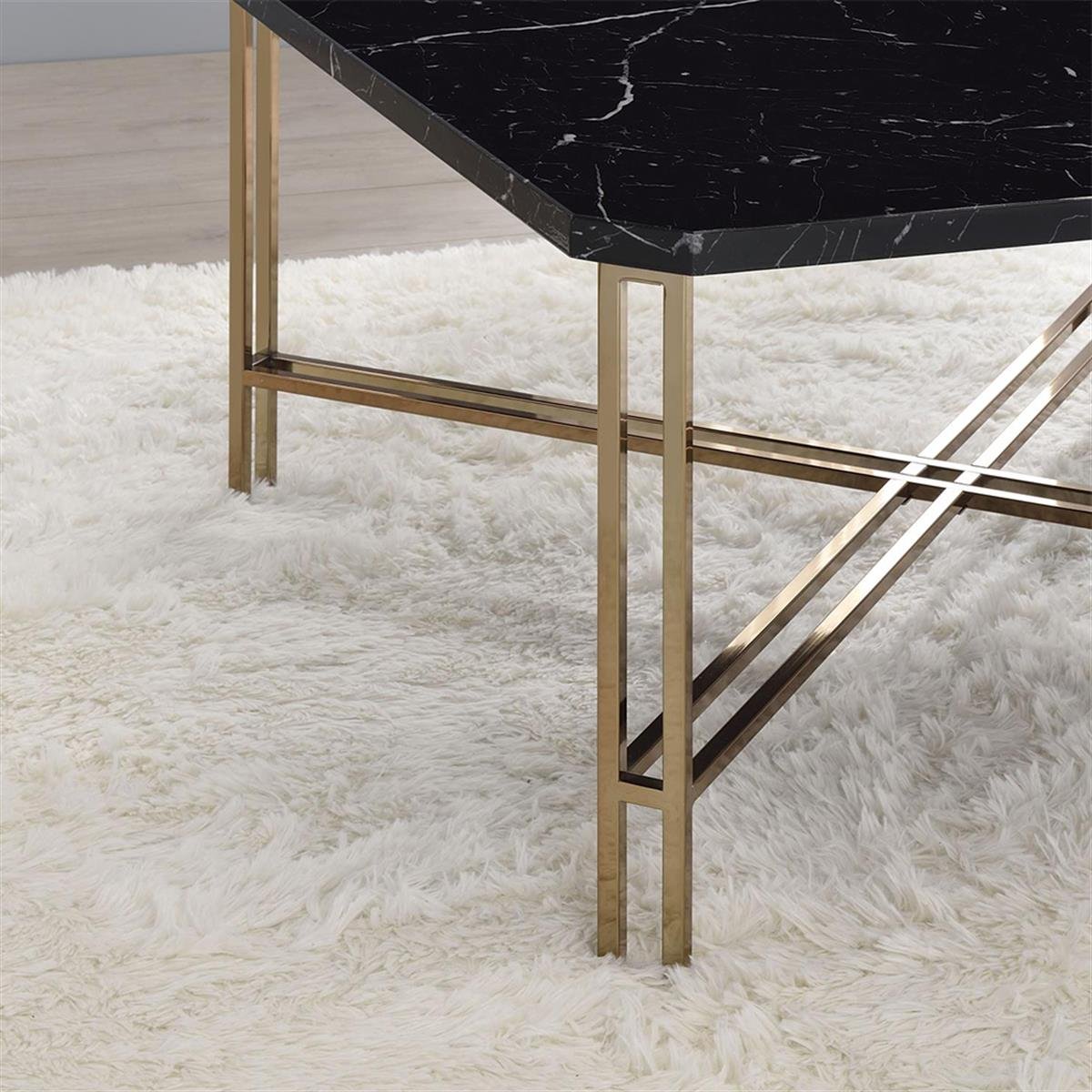 Daxton Faux Marble Top Orta Sehpa