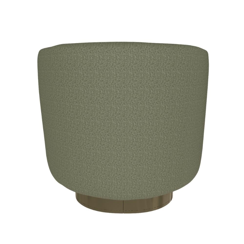 Doris Tekli Döner Koltuk - Frame Aged Brass (M328) - Covering Mojito (TEBL006)