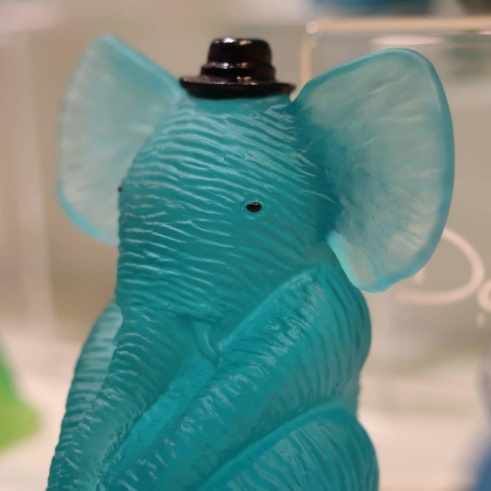 Elephant Bebek Fil Heykeli - Blue