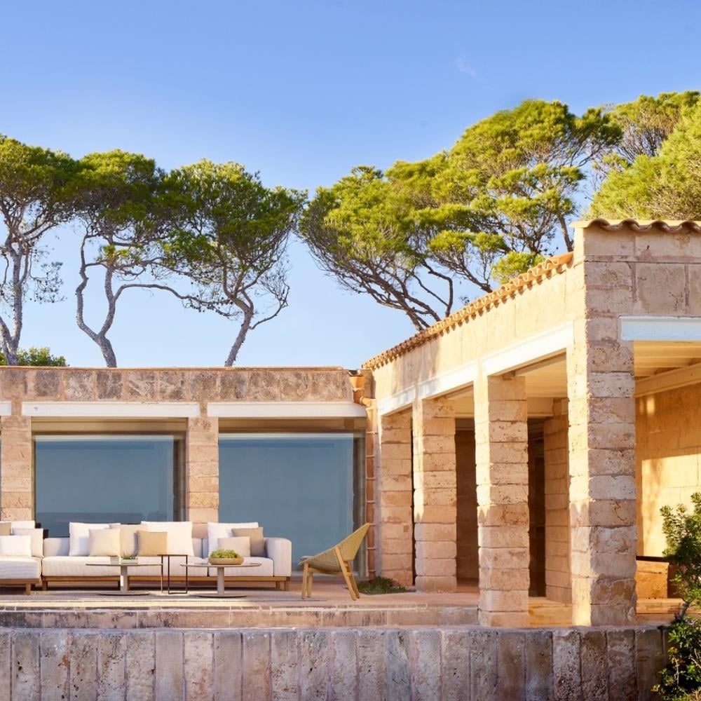 Elio Teak Tekli Koltuk - Weave Linen - Minder: Oturum ve Sırt Dahil - Cuschion: Natte Dune (06)  - Kategori D