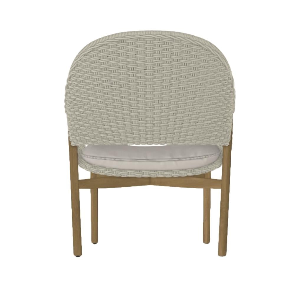 Elio Teak Tekli Koltuk - Weave Linen - Minder: Oturum ve Sırt Dahil - Cuschion: Natte Dune (06)  - Kategori D