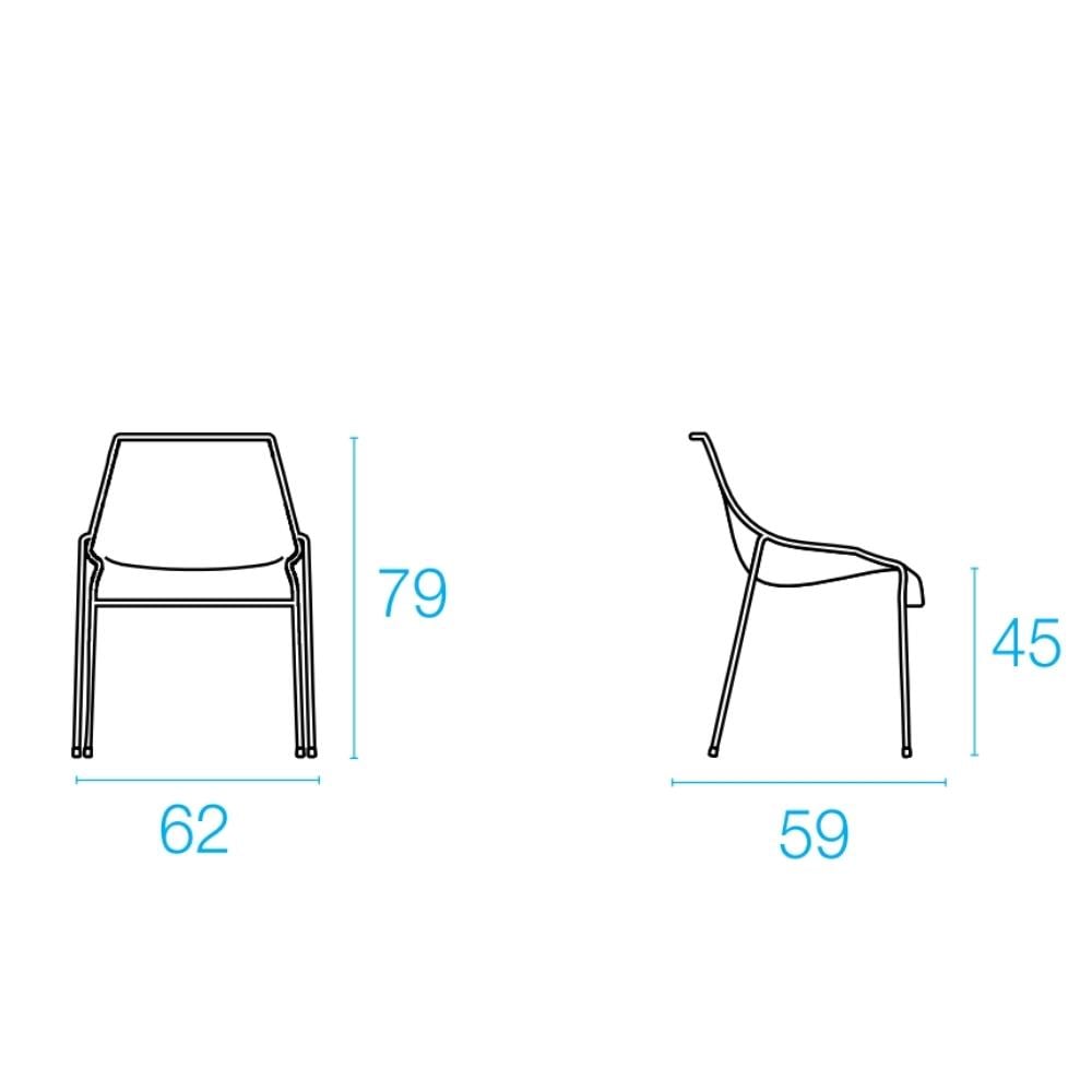 Emu Heaven İstiflenebilir Kolsuz Sandalye