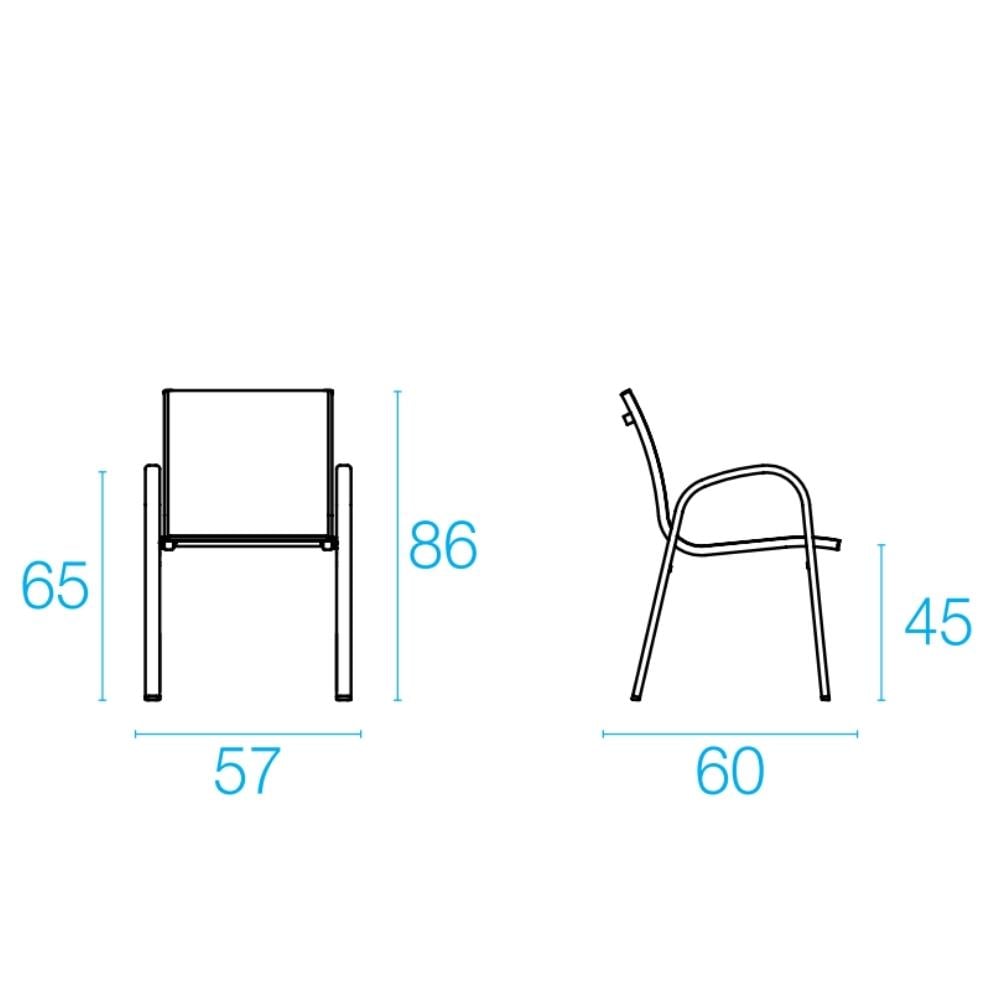 Emu Holly İstiflenebilir Kollu Sandalye