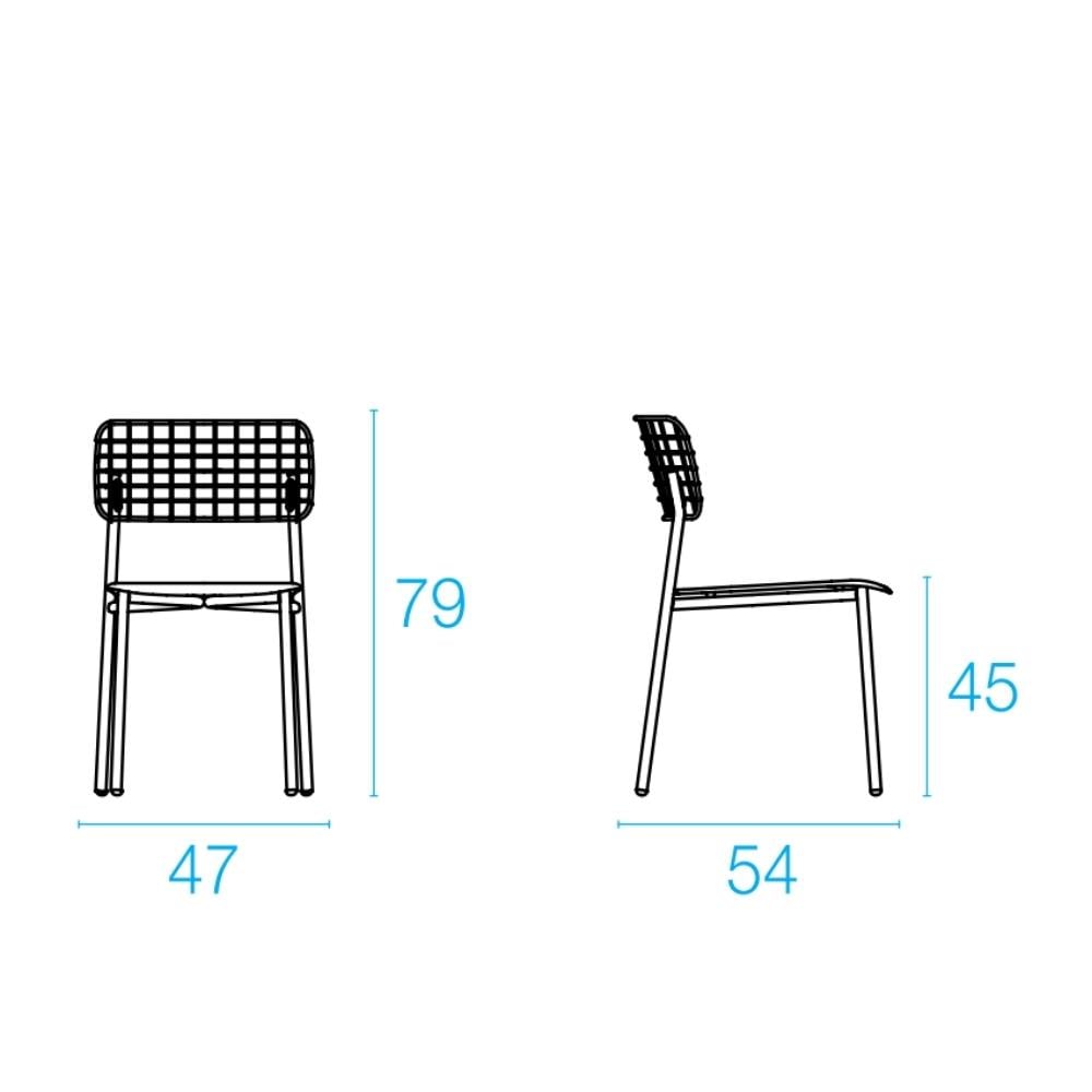 Emu Lyze İstiflenebilir Kolsuz Sandalye