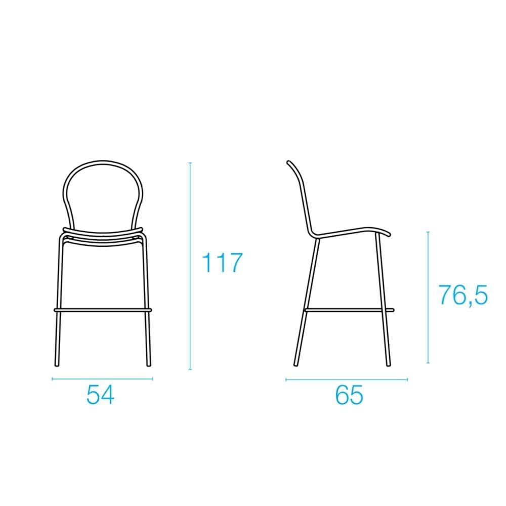 Emu Ronda İstiflenebilir Bar Sandalyesi