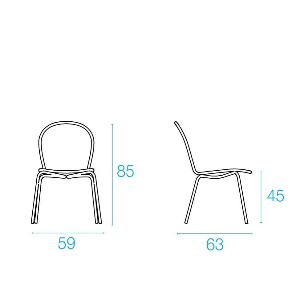 Emu Ronda İstiflenebilir Kolsuz Sandalye