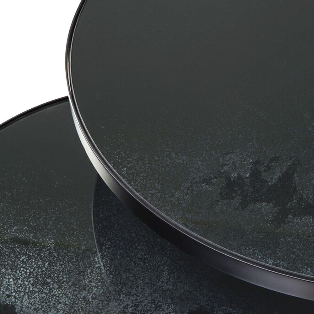 Nesting Charcoal İkili Set Yan Sehpa-Black