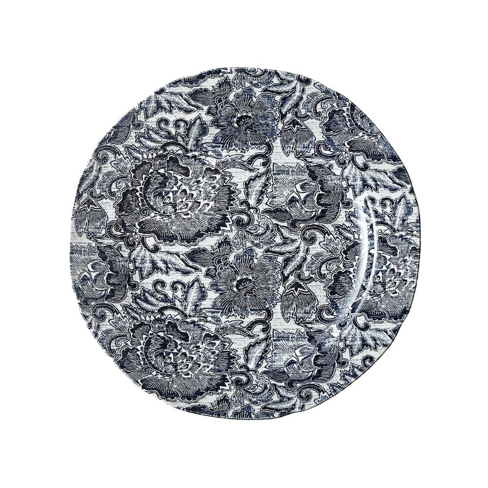 Faded Peony Tabak-Indigo