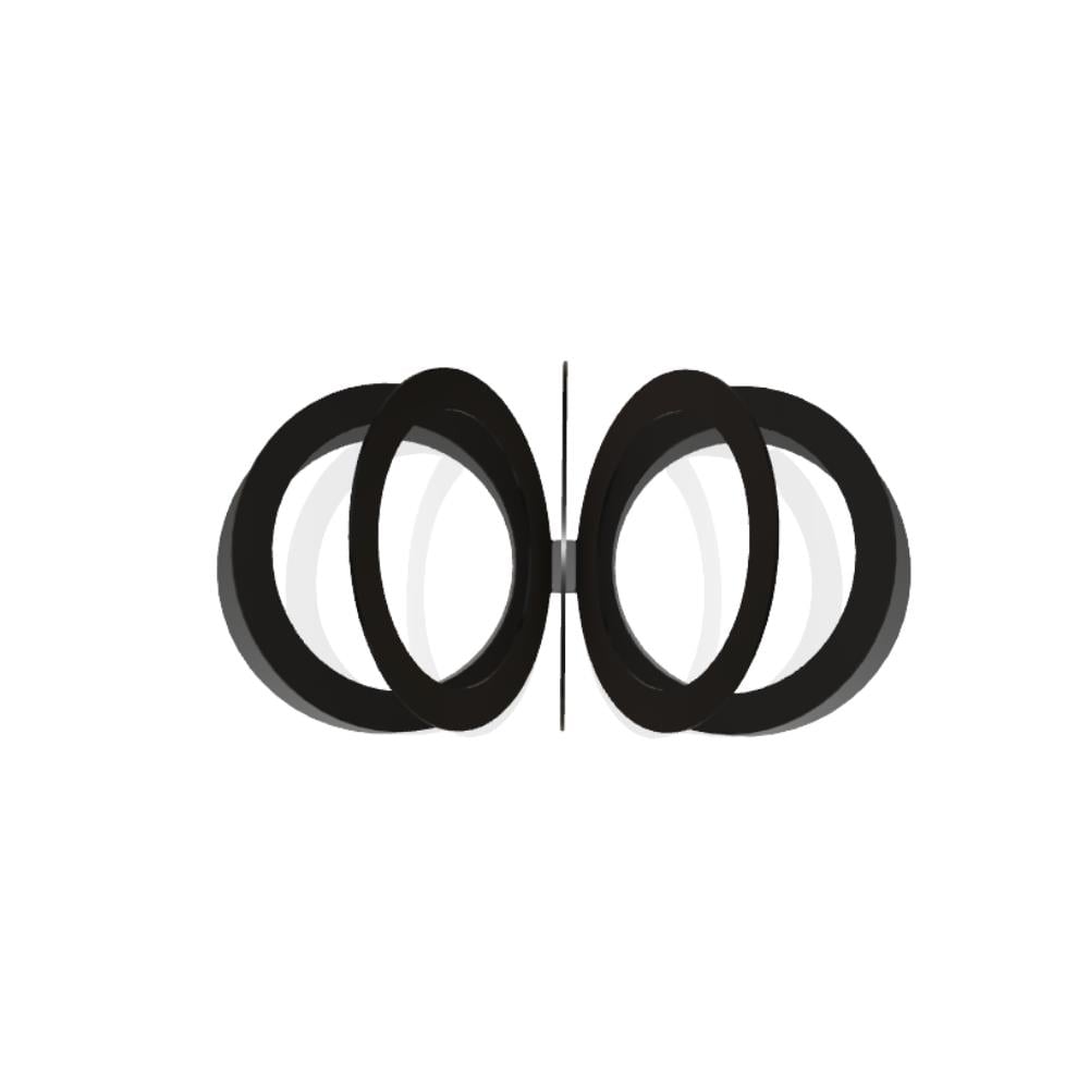 Fan Dergi Rafı- Frame Black (M055)