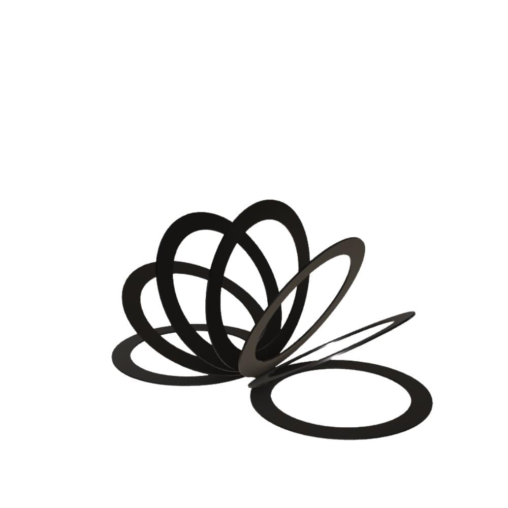 Fan Dergi Rafı- Frame Black (M055)