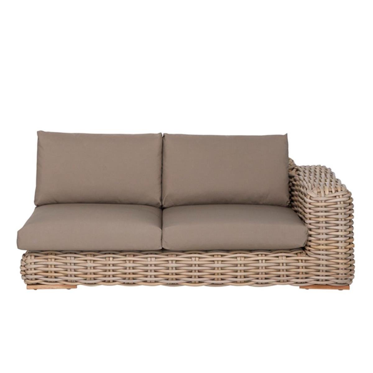FFF Moduler Kanepe-Pipe Korbo-Kumaş Cartenza Taupe (161)-(Sol Modül)