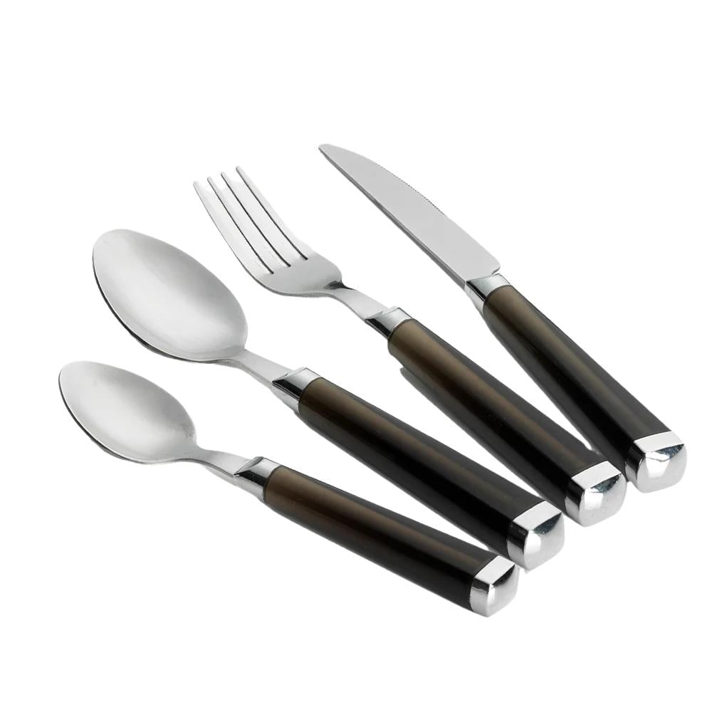 Flamefield Cutlery Black 16 Parça Çatal Bıçak Takımı