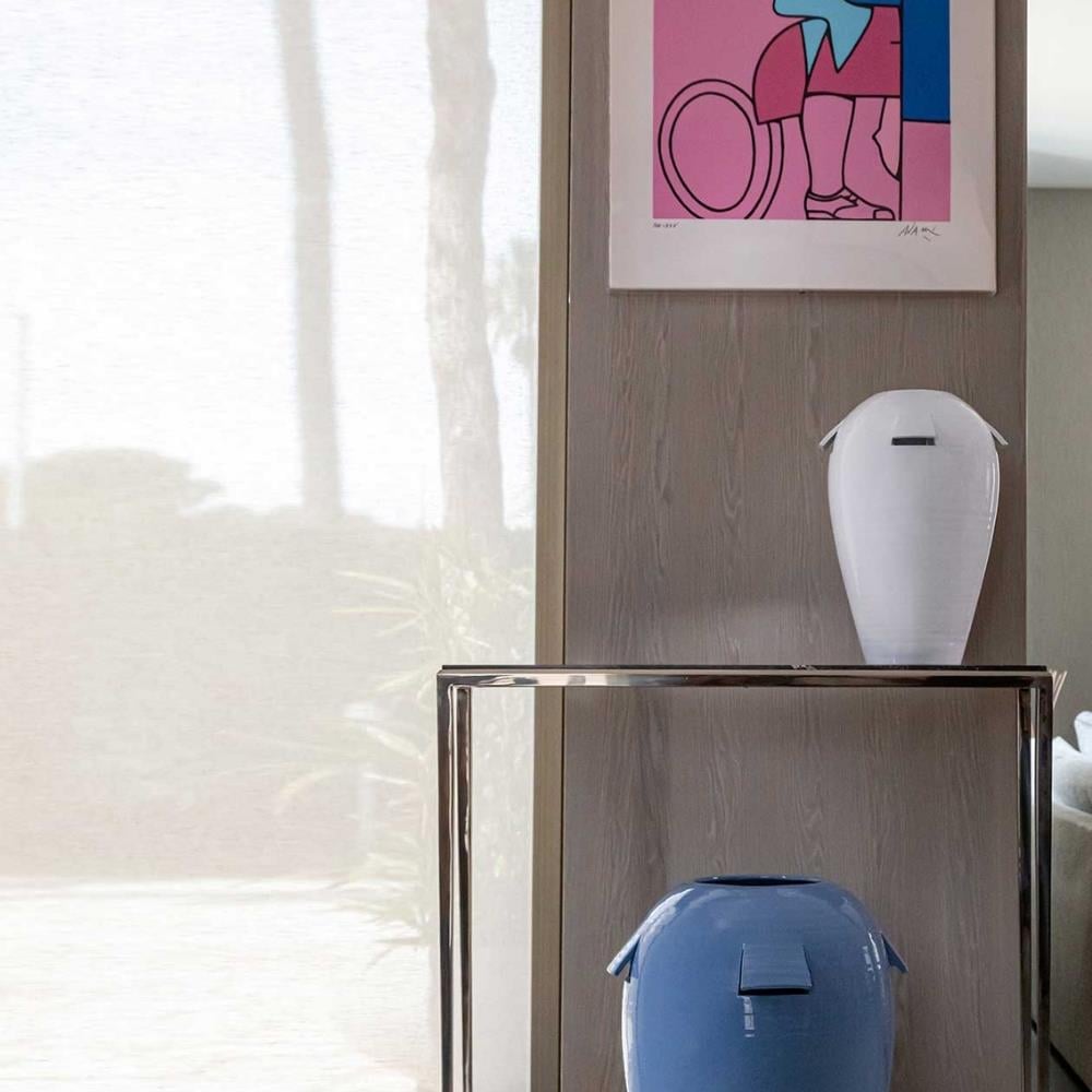 Giara Seramik Vazo - 40 cm - Bianco Angelo