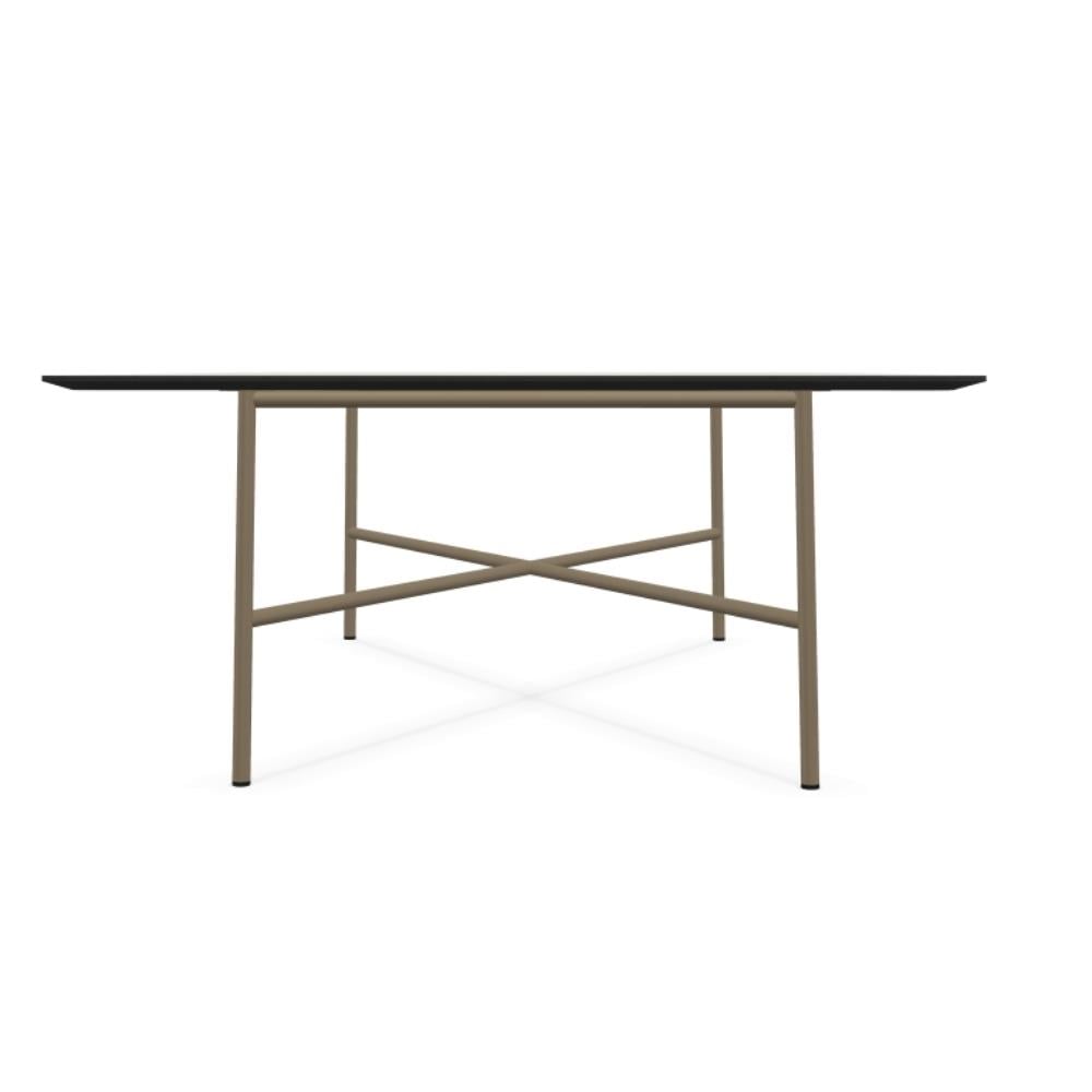 Grada Orta Sehpa (130)-Frame Bronze (110)-Top Silver Quartzite (320)