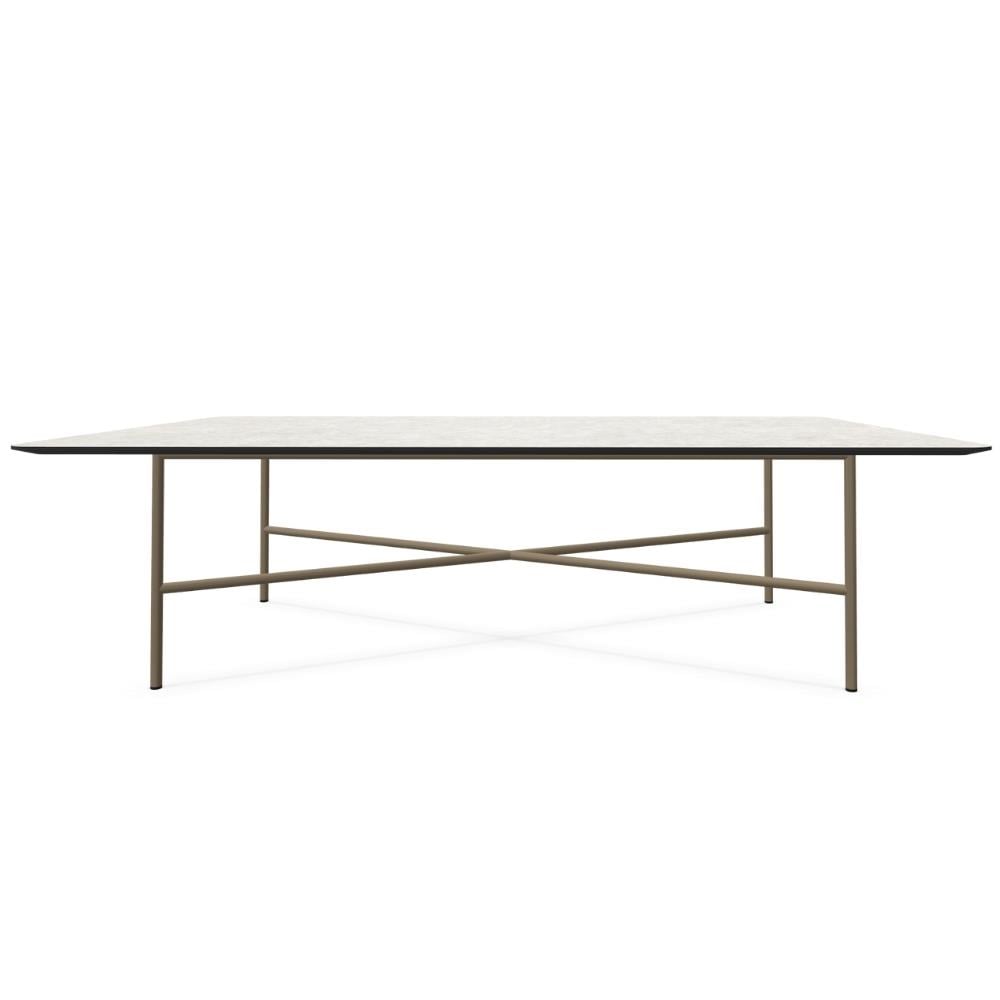 Grada Orta Sehpa (130)-Frame Bronze (110)-Top Silver Quartzite (320)