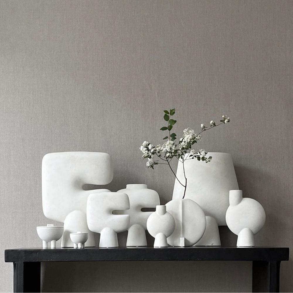 Guggenheim Vazo Petit - Bone White