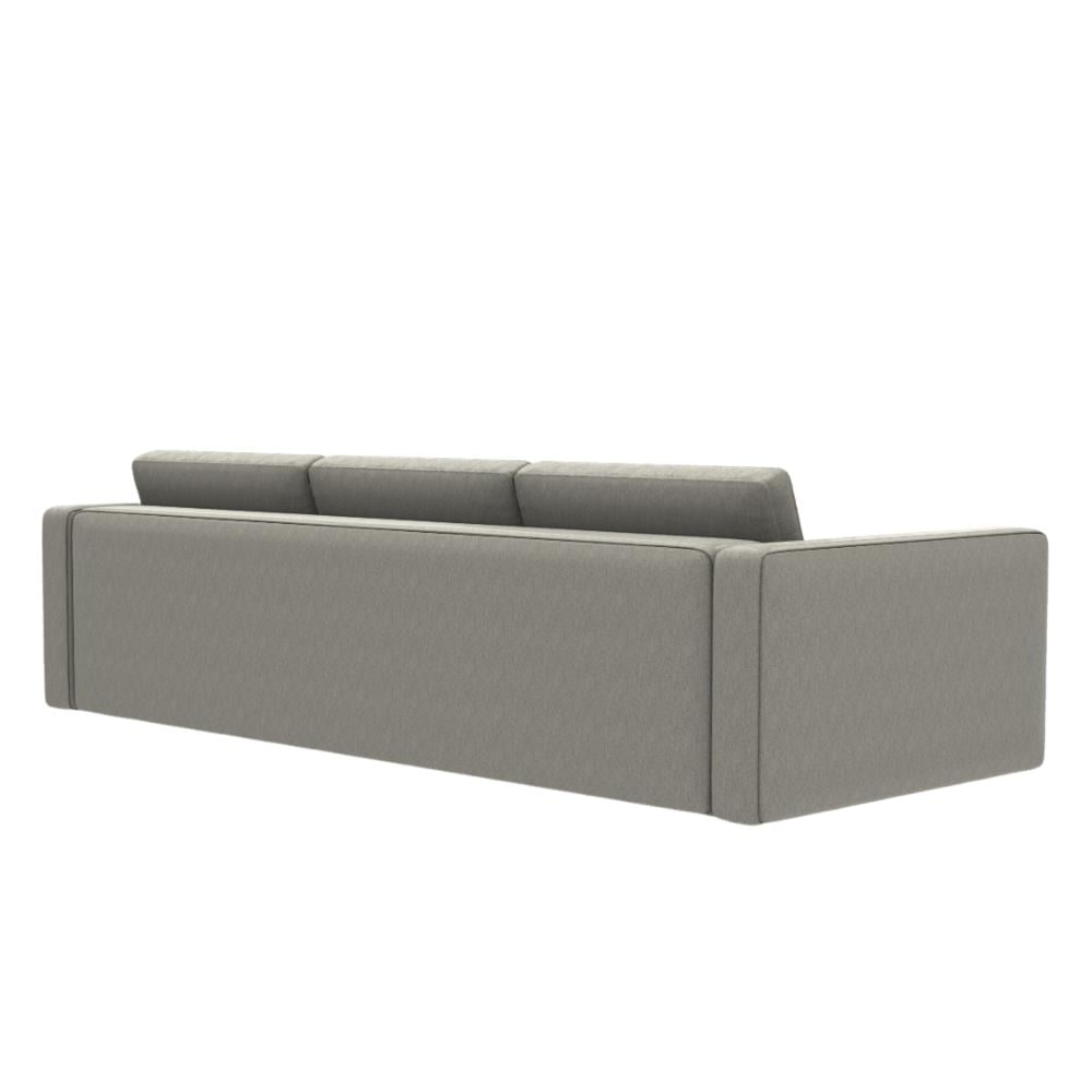 Harold Standart Üçlü Kanepe-Fabric Dover 01- (Silver)