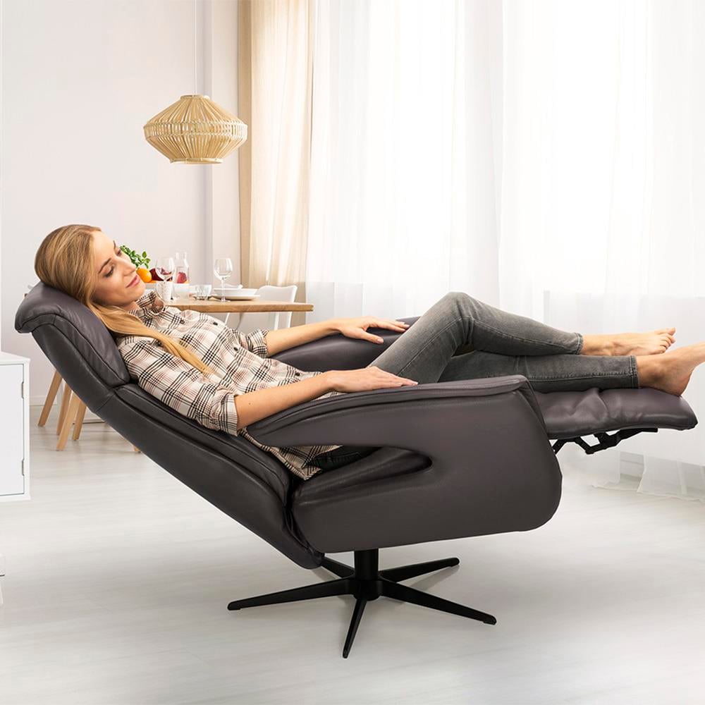 Superior Tekli Koltuk-(Medium)-Fabric Ascot (977) Olive (9772)-Base Chrome