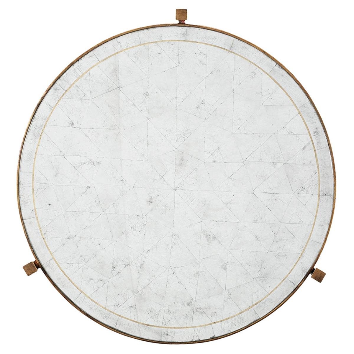 Jc Modern-Luxe Yuvarlak Yan Sehpa - Large - Finish-Pai-21 (Gilded Iron)