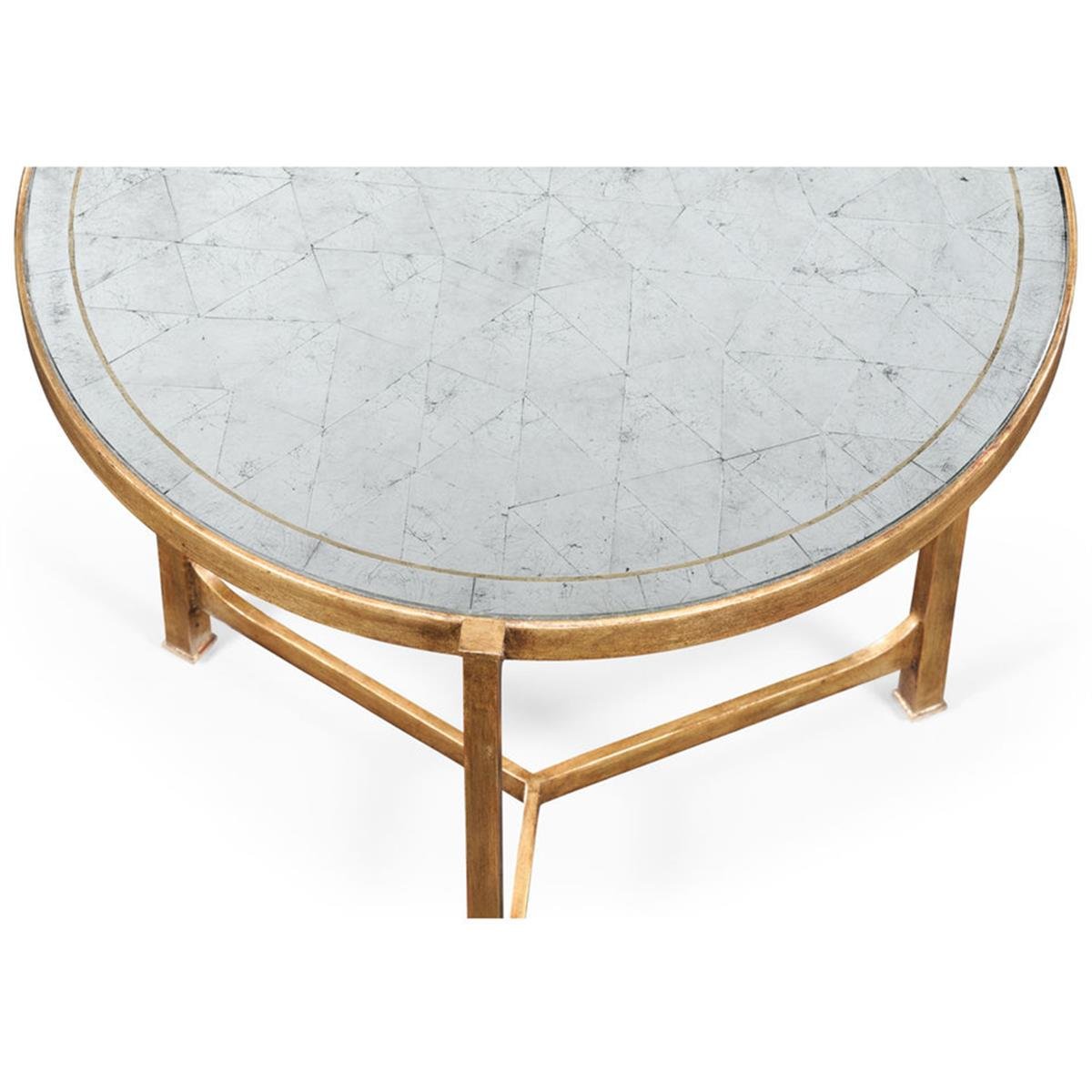 Jc Modern-Luxe Yuvarlak Yan Sehpa - Large - Finish-Pai-21 (Gilded Iron)