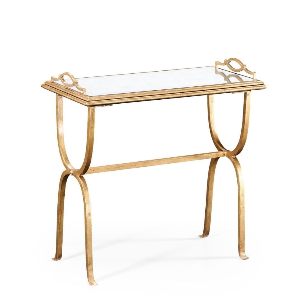 Jc Modern-Luxe Tepsili Servis Sehpası (Altın) - Finish-Pai-21 (Gilded Iron)