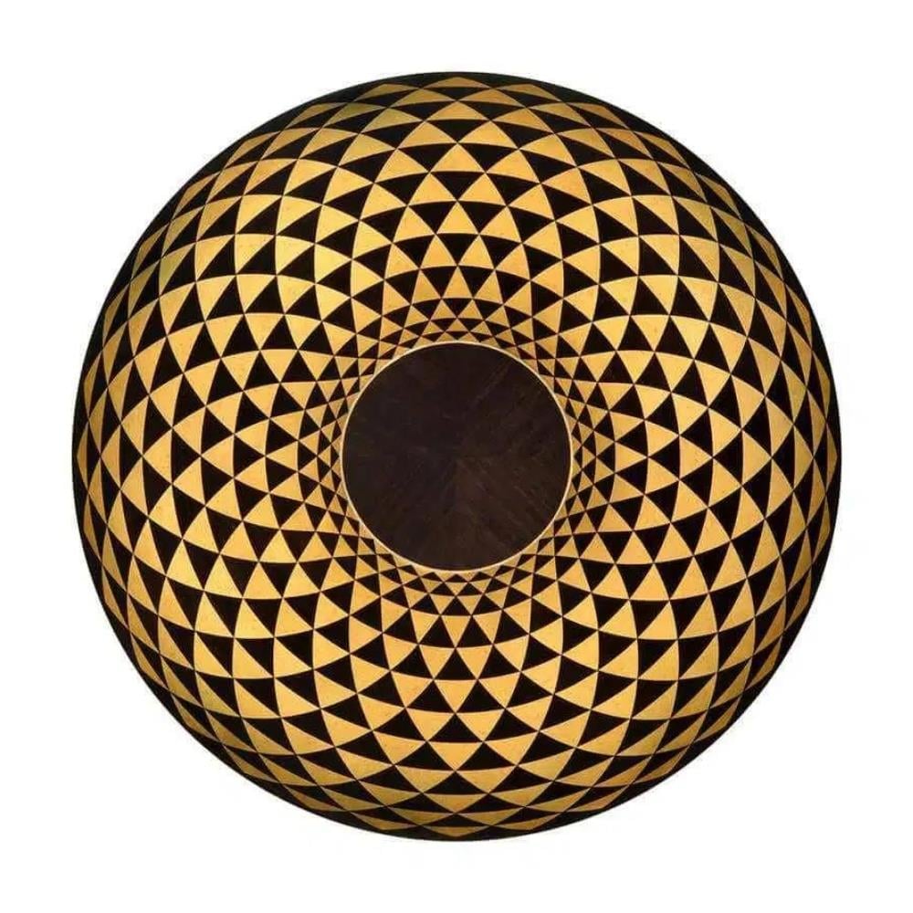 Jonathan Charles Op Art Helical Yuvarlak Yan Sehpa