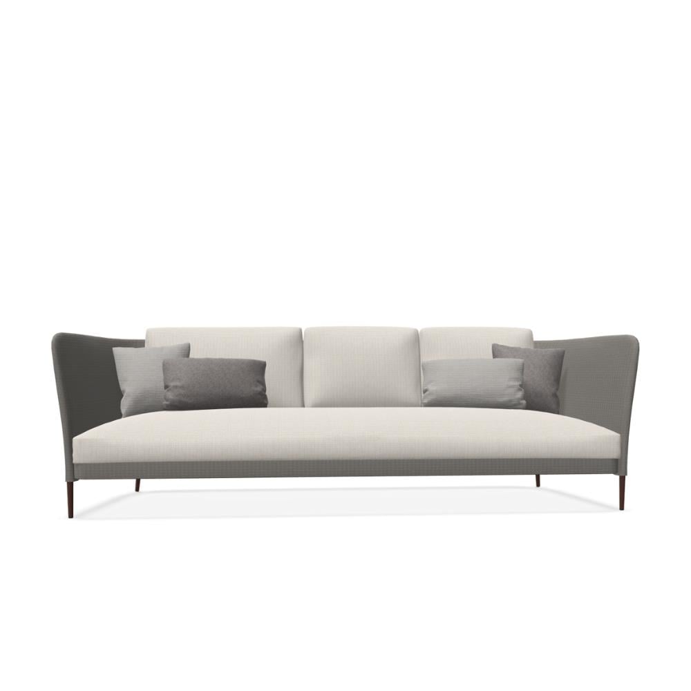 Kabu Kanepe-Frame Oxide (108)-Fabric Eden (50554)-Kırlent Natte Canvas