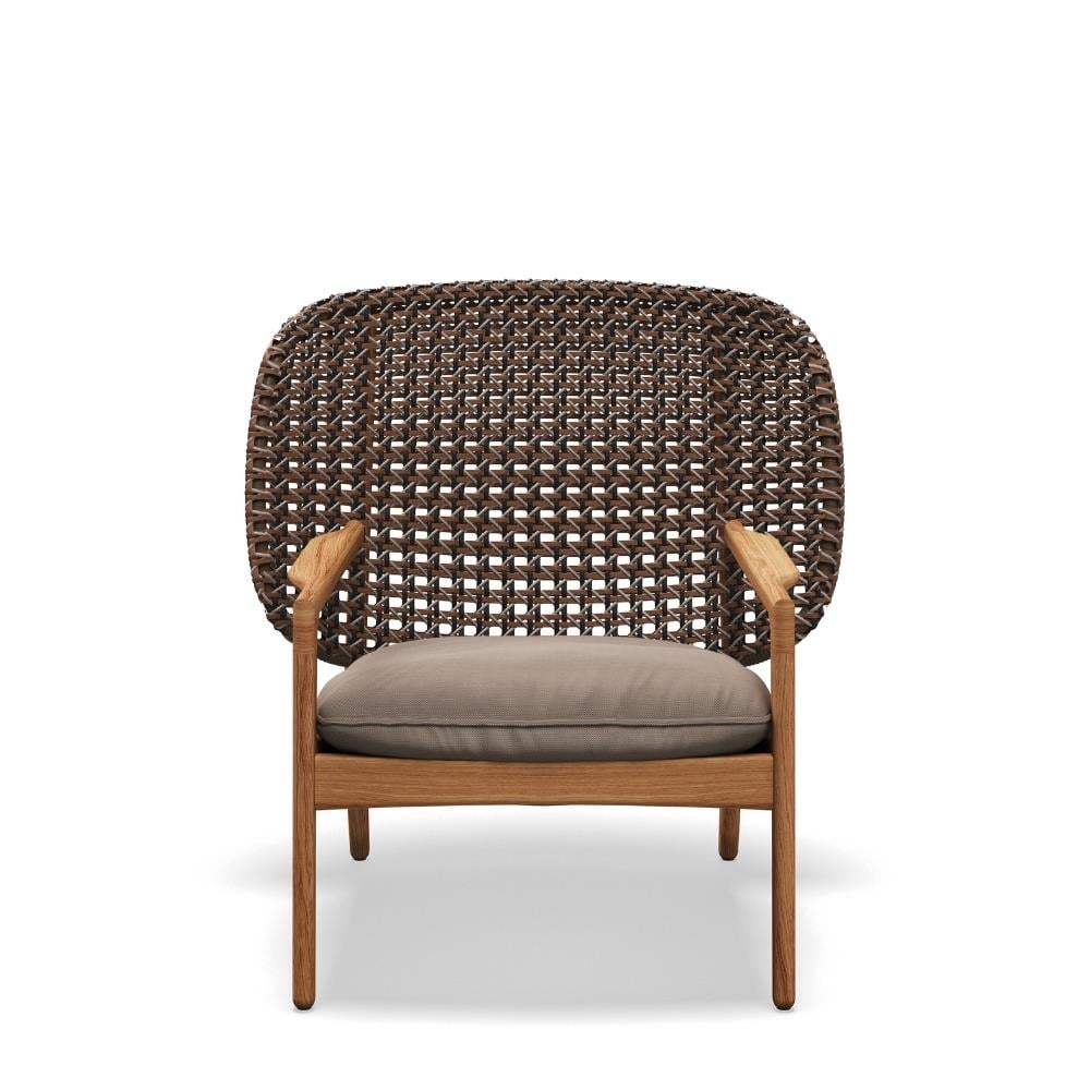 Kay Alçak Sırtlı Tekli Koltuk-Brindle Wicker-Natural Fife Vesterhav Sand-(Grade B)