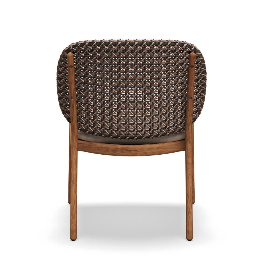 Kay Kollu Sandalye-İskelet Natural Teak-Brindle Örgü (Sunbrella Minder Dahil)