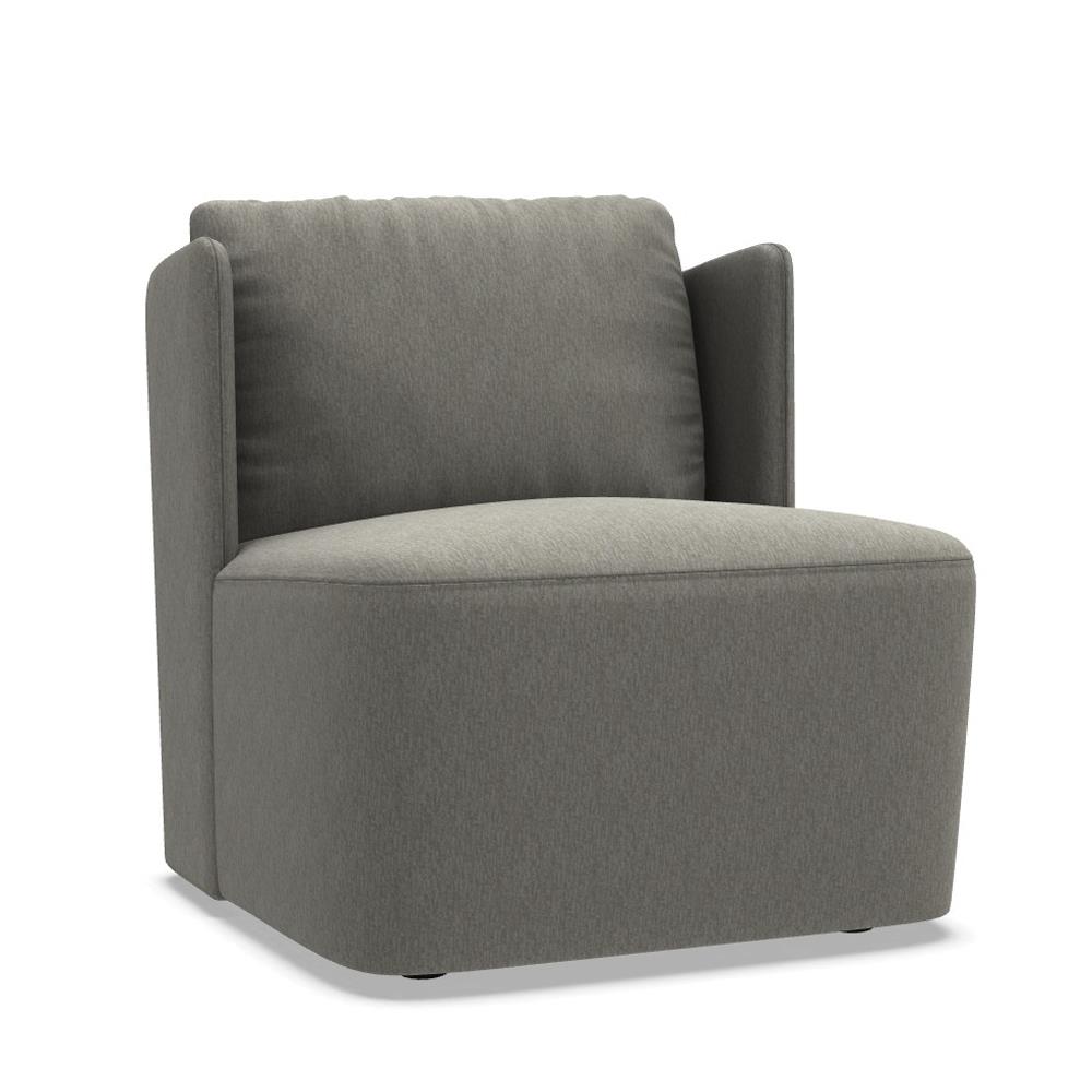 Keeton Fit Tekli Koltuk-Fabric Dover (01)-(Silver)-(KEATFPOL)