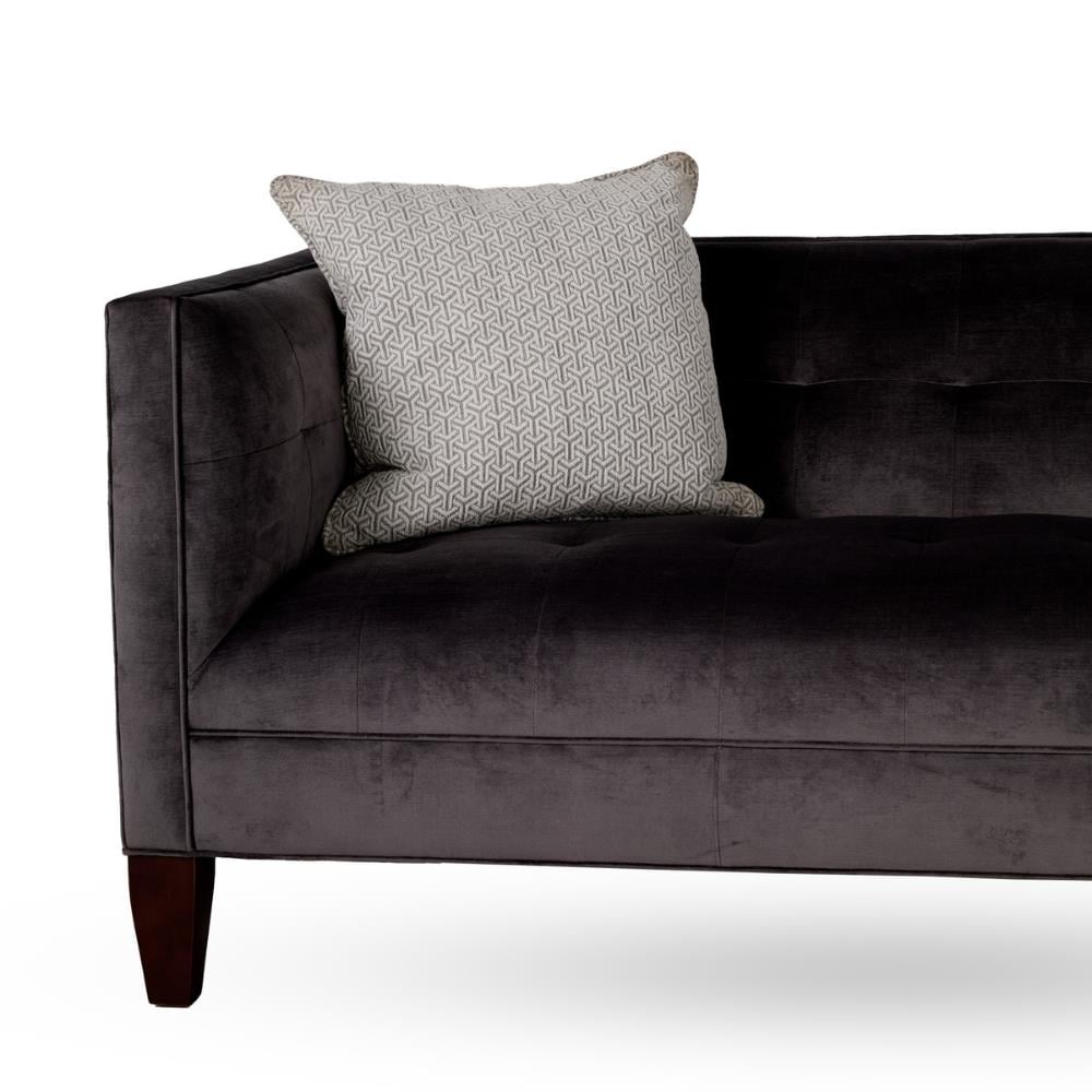 Kenndy 90 Kanepe- Fabric: Pippin/Charcoal - Leg Finish : 44 Base Fabric: 104008 -  W230 D86 H79 cm