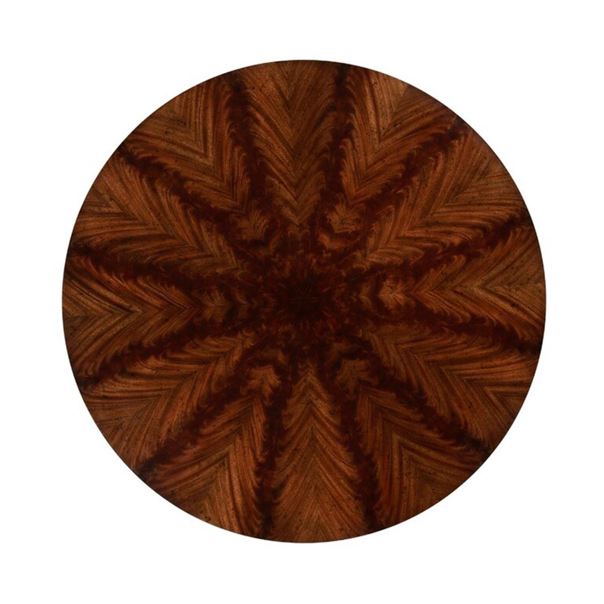 Knightsbridge Yuvarlak Masa - Biedermeier Style - Finish-Mah-04-1 (Antique Mahogany Brown - High Lustre)
