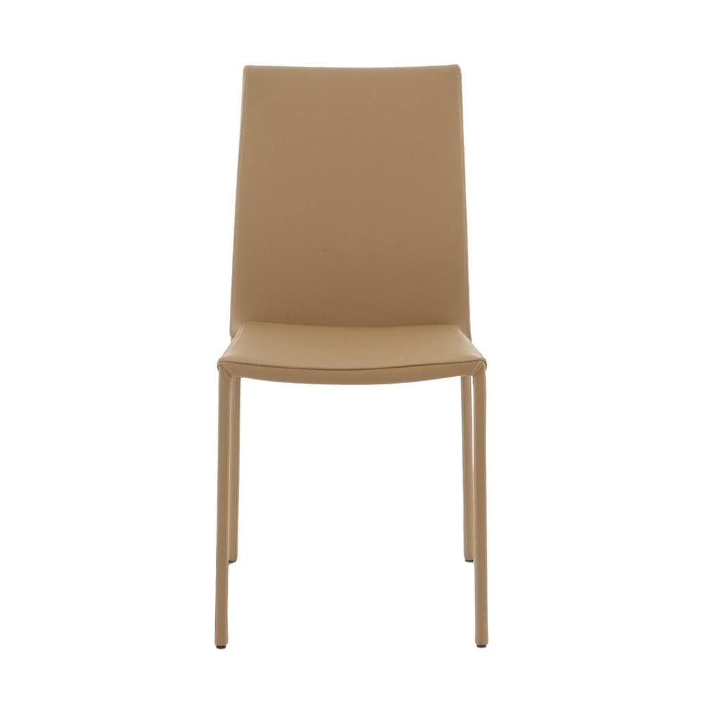 Ligne Roset Slim Beige Deri Kolsuz Sandalye