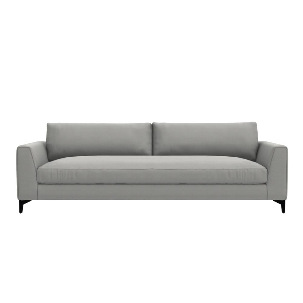 Louis Up Kanepe (260 cm)-Legs Matt Black-Fabric Nassau 08-(Compact)