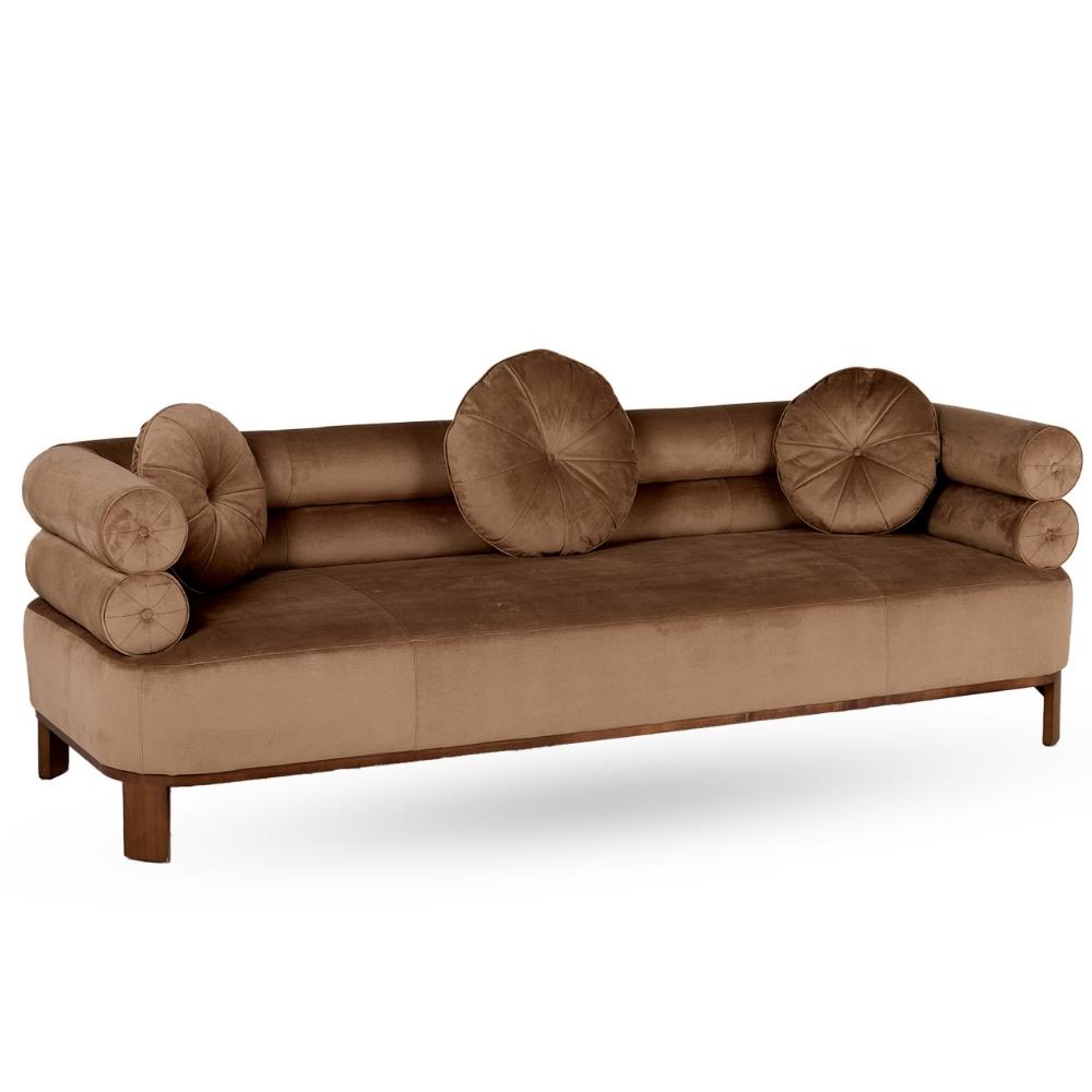 Lucy Kanepe-Kumaş Performance Velvet Micro Cord-Sepia-Leg Finish (4)