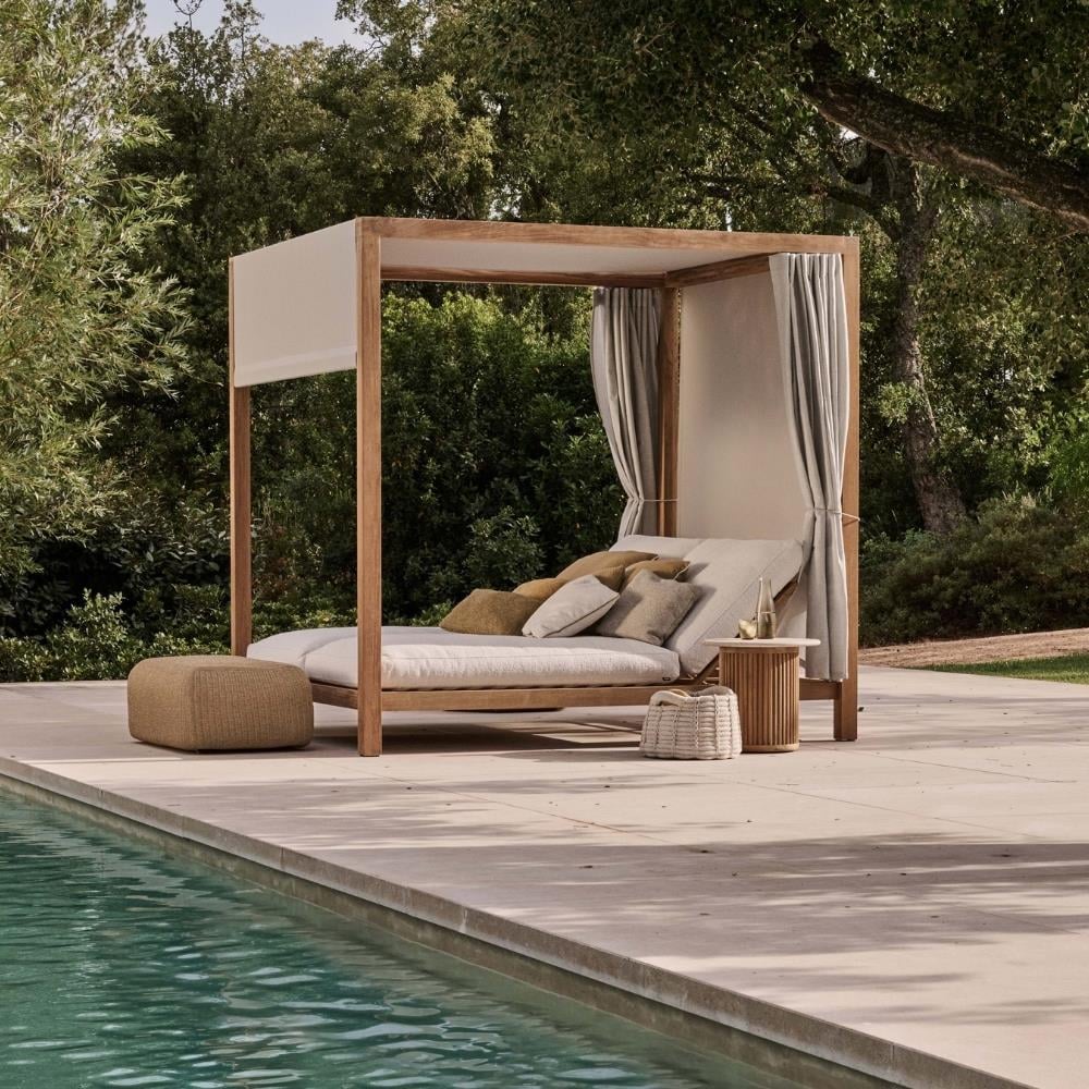 Mai Dikdörtgen Puf - Hemp - 100 cm