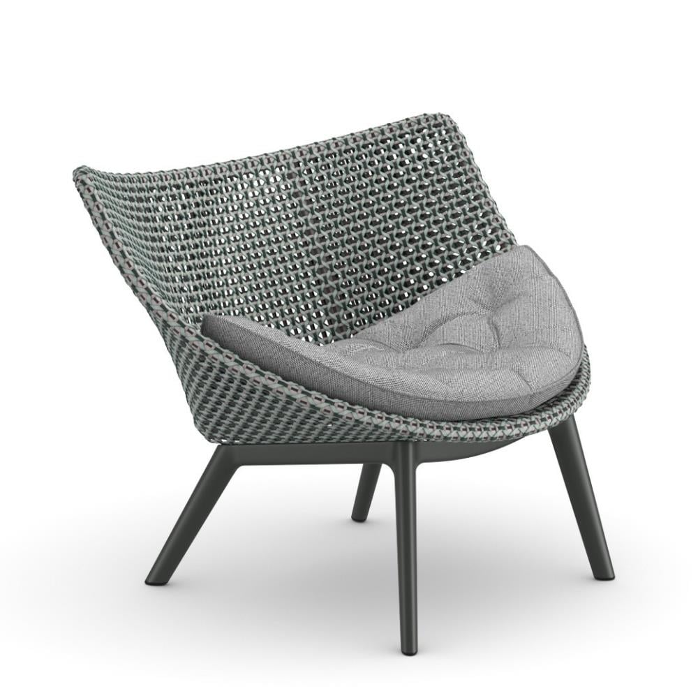 Mbrace Alu Alçak Sırtlı Lounge Tekli Koltuk- Ayak Nori-Baltic(141)-(Sunbrella Minder Dahil)